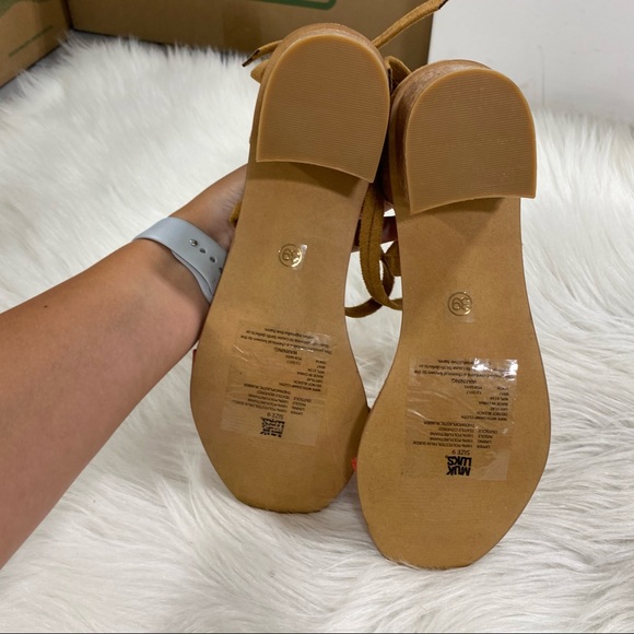 MUK LUKS Sasha Cork Block Heel Bow Sandal SZ 9 - Picture 5 of 7